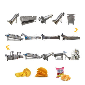 Potato Crisp Chips Making Machine with Customized Packing Machine - Product Image 1
