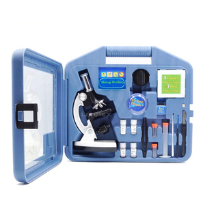 Microscopio biológico monocular portátil 1200X de alta precisión LED para laboratorio de ciencias educación de estudiantes