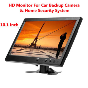 Monitor HD de 10,1 pulgadas para Mini TV, reproductor de vídeo TFT LCD para cámara de respaldo, sistema de seguridad para el hogar con altavoz BNC/AVI/VGA/HD y MI - Product Image 5