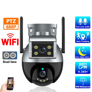 App。Icam365无线支持128存储卡闭路电视安全知识产权摄像机室外双镜头网络PTZ摄像机原始设备制造商H.265 1年CMOS - Product Image 2
