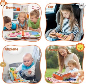 2025 Montessori Magia sentiu หนังสือไม่ว่างสำหรับเด็กวัยหัดเดินหนังสือเงียบกวางนุ่มสำหรับทักษะพื้นฐานการเรียนรู้ขั้นต้น placa ocupada ครอบครอง - Product Image 5