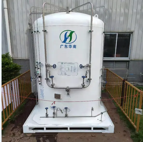 Tanque de almacenamiento a granel de nitrógeno líquido, recipiente a presión de gas líquido criogénico de pequeña capacidad de 3000L/5000L