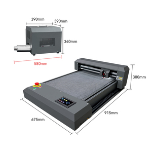 Küçük boy çift kafa Flatbed kalıp kesme makinası kağıt vinil yapışkan kesici etiket kutusu kağıt çizici kesme kırma makinesi - Product Image 3