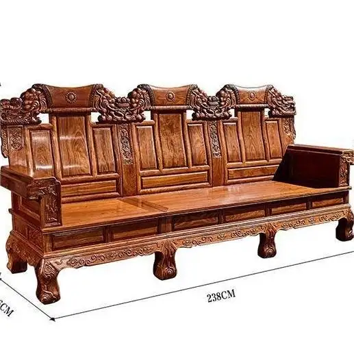 Rosewood móveis rosewood novo sofá chinês combinação rosewood grande e médio porte sala de estar