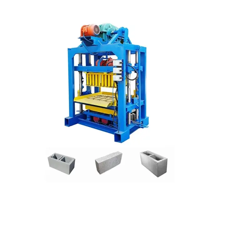 Teach you how to use QT4-40 small concrete brick machine step by step