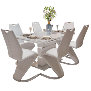 Nordic Modern Luxury Dining <strong>Table</strong> Chair <strong>Set</strong> 4-6 Seats MDF Marble Glass Wood Metal Apartment <strong>Tables</strong> <strong>Table</strong> - Product Image 6