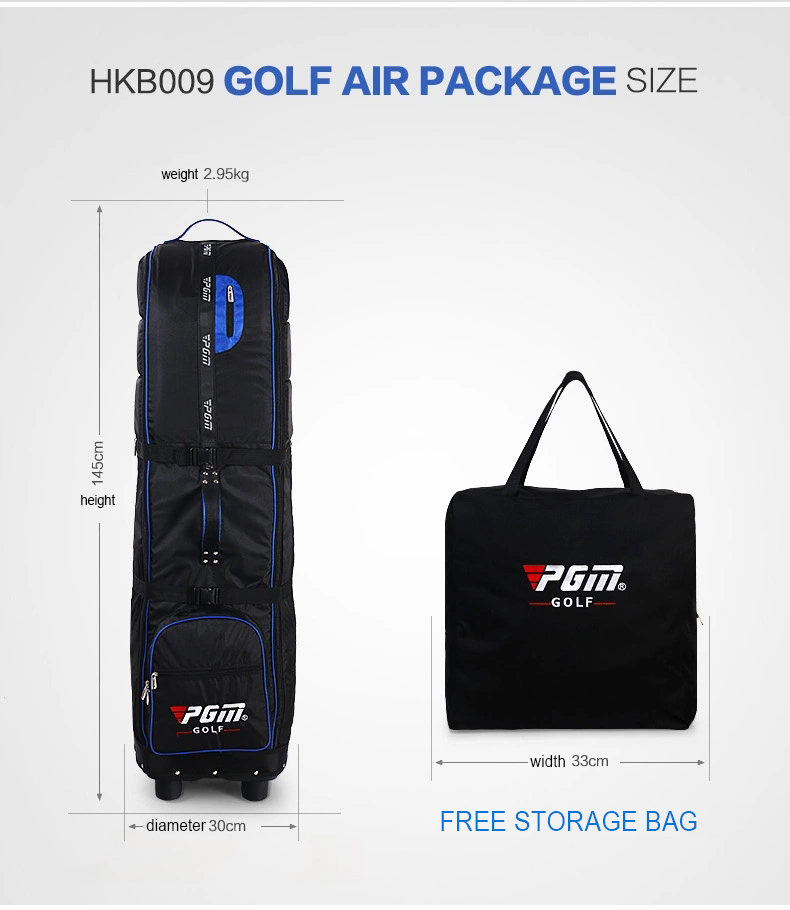 PGM HKB009 travel cover golf bag waterproof nylon golf travel bag with
