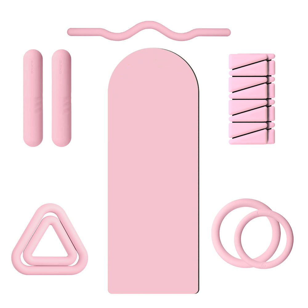 Set de esterilla de yoga y mancuernas