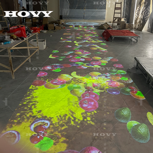 3D โฮโลแกรมเสริมสมจริงแบบโต้ตอบชั้นเกมซอฟต์แวร์อุปกรณ์โฆษณาเครื่องฉายโปรเจคเตอร์ - Product Image 3