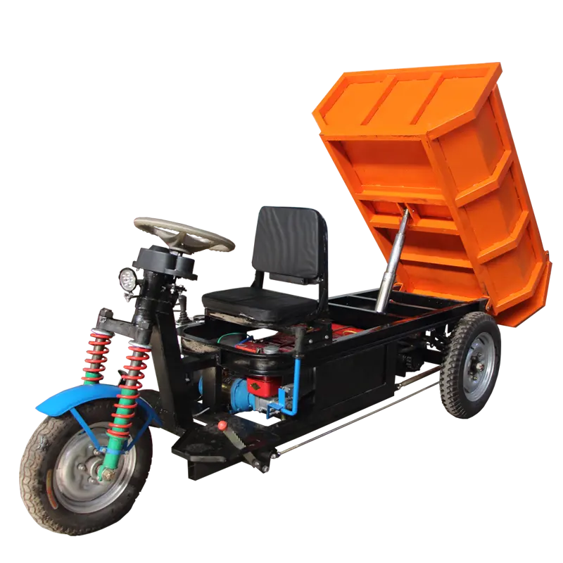 ZY155 bir üç tekerlekli bisiklet taşıma büyük bir damperli truckmini damper/2 ön tekerlek üç tekerlekli bisiklet/kargo üç tekerlekli bisiklet çerçeve