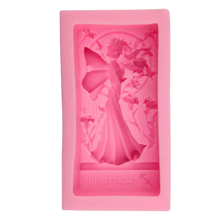 Fairy Angel Silicone ovale Set 3d Baby stampo in Silicone quadrato fatto a mano stampo per sapone personalizzato per stampo per sapone