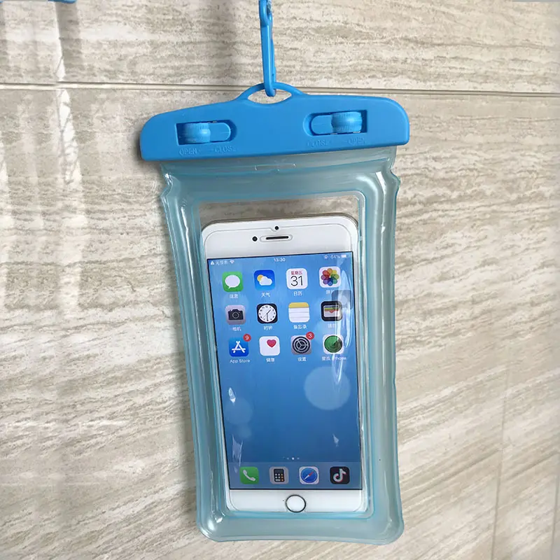 Étuis universels étanches en PVC pour téléphone portable Pochette transparente Sac étanche pour téléphone portable avec lanière
