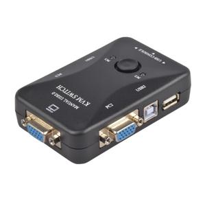 KVM Switcher 2-port USB VGA Two in One Out Dual <strong>Computer</strong> Shared Keyboard Mouse Switcher - Product Image 1