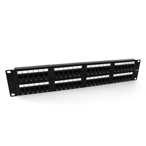 Panel de conexión de red 2U 19 pulgadas UTP CAT6 48 puertos 110 IDC y DUAL IDC RJ45 Panel de conexión Modular - Product Image 4