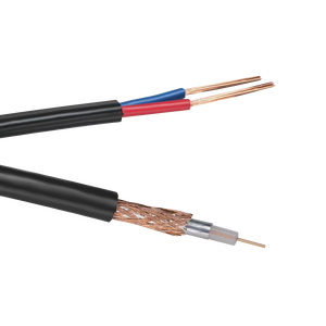 Chất lượng hàng đầu RG59 đồng trục với cáp điện Siamese Cáp CCA CAT5E với điện - Product Image 2