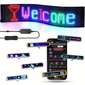 ダイナミックデビルアイズ<span class=keywords><strong>LED</strong></span>ディスプレイ車トラックスマートスクロールメッセージソフト<span class=keywords><strong>LED</strong></span>サインボード明るいインテリアライト新アクセサリー