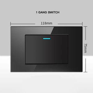 120 temperli cam siyah Rocker anahtarı abd 250V16A 1/2/3/4 gang 13A MF evrensel soket güç oulter duvara monte usb şarj aleti - Product Image 6