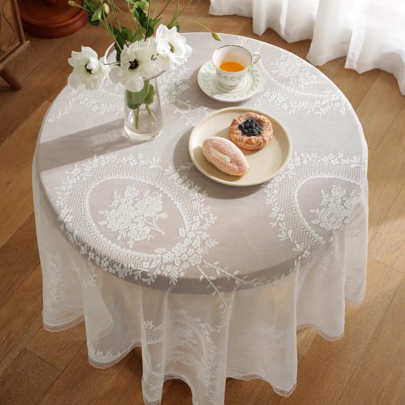 Factory Direct Sale Lace Tablecloth New Apricot  Embroidery Design Lace Tablecloth Buy Tablecloth For Party