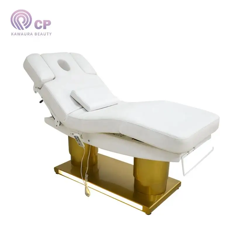 2024 nueva mesa de masaje cama Facial eléctrica salón Spa cama de pestañas personalizada pestañas de cama ancha de lujo