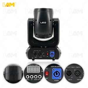 150W Mini DMX Disco LED Iluminación de escenario Haz afilado Cabezas móviles Gobo Spot para DJ Party Lyre Modo de control de iluminación de escenario DMX512 - Product Image 5