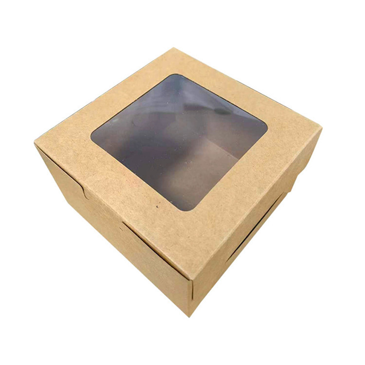 Brown square window