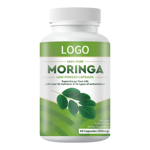 Hot-selling OEM/ODM Natural Organic Moringa Cápsulas Suplementos Herbais 60 Cápsulas Por Garrafa - Product Image 6