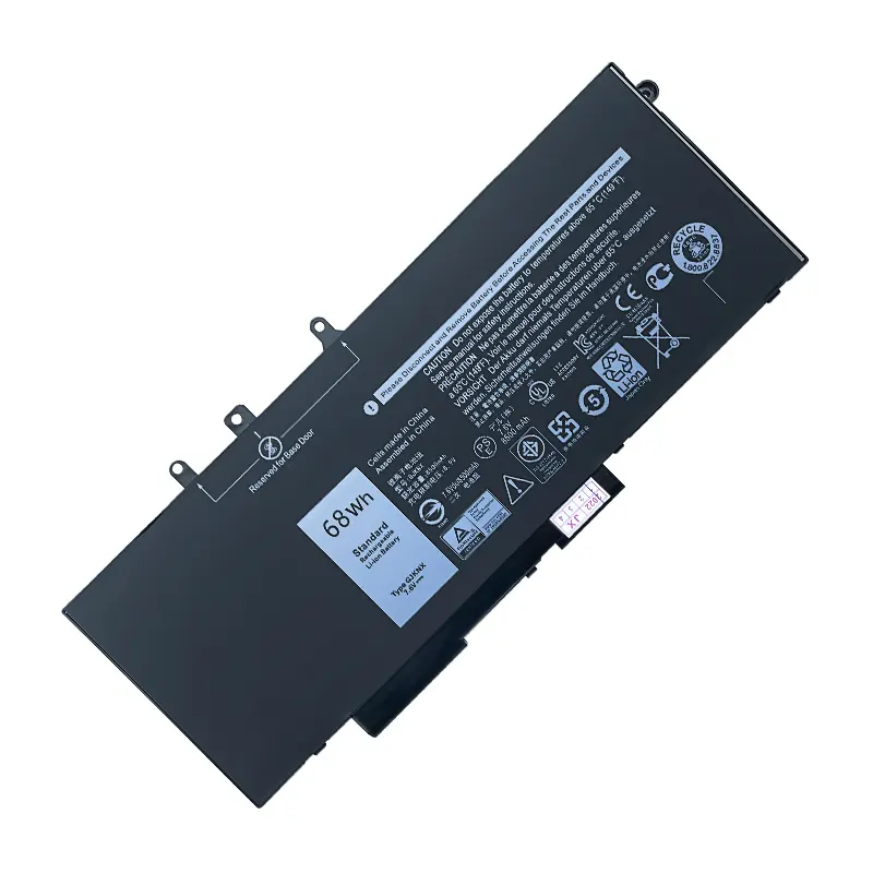 Bateria gd1jp genuína para laptop, bateria para latitude dell 5580 5480 5280 5495 5288 5490 5590 e5580 e5480 precisão 15 3520 gjknx 65wh 68wh