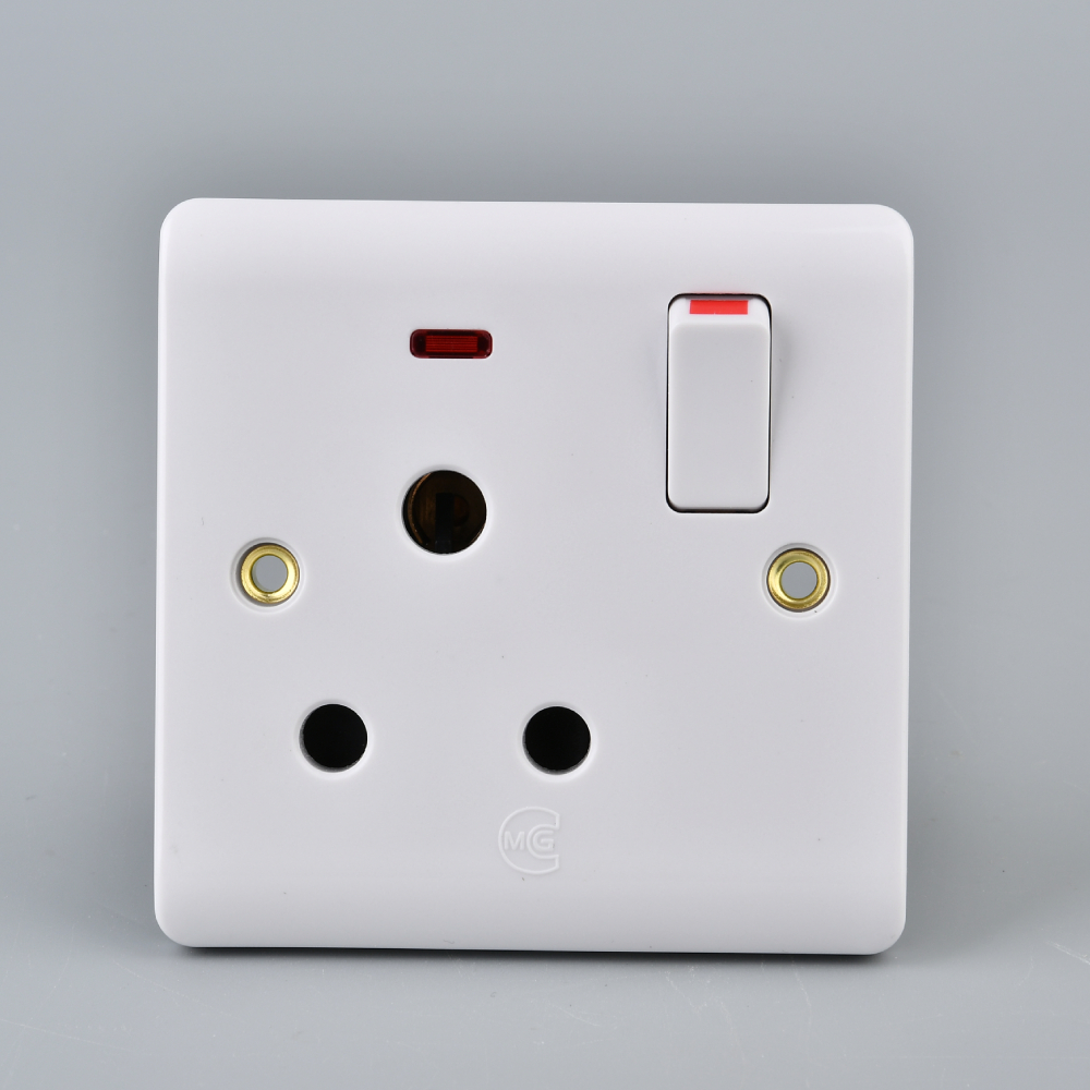 15A Switched Socket with Neon