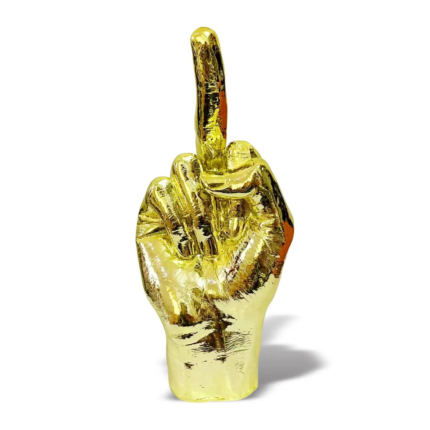 Casting Aluminum Hand Finger Sign Sculpture for Home Decorations Interior Decorations