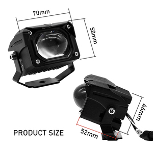 EURS yeni <span class=keywords><strong>U10</strong></span> araba <span class=keywords><strong>LED</strong></span> küçük çelik sis lambası motosiklet spot dış çift renkli lens spot lazer <span class=keywords><strong>LED</strong></span> far