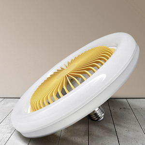 现代吊扇遥控器2合1 E27吊扇透明带灯客厅卧室 - Product Image 5