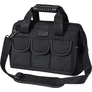 BSCI 15 Inch Heavy Duty Electrician <strong>Tool</strong> <strong>Bag</strong> with <strong>24</strong> Pockets, Wide Open Mouth <strong>Tool</strong> Box Organizer Case with Shoulder Strap