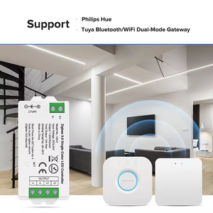 ระบบควบคุมแสงอัจฉริยะ DC5-24V esann ไฟสลัวสีเดียว rgw RGBW rgbct ZigBee สำหรับแถบ LED - Product Image 3