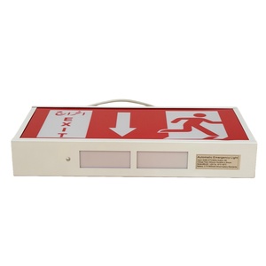 Witte LED metalen nooduitgangbord met 3W output, IP30-geclassificeerd, met neerwaartse pijl voor nooduitgangen - Product Image 3