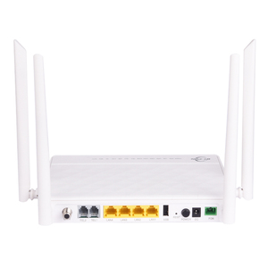Fabrika fiyatlı ONU Fiber ağ ekipmanları ile 4GE + 2VOIP + 2.4G/5.8G WLAN + 1USB + CATV için FTTH 3G ağları - Product Image 3
