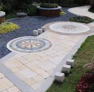 Đá Cẩm Thạch Trắng Tự Nhiên Tumbled Antique Beige Travertine Đá Hoa Văn Pháp Lát Gạch Cho Sân Và Sàn - Product Image 5