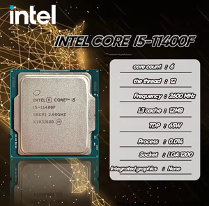 I5-11400F新CPU Intel Core i5 11400F 2.6 GHz 6コア12スレッドCPUプロセッサL3 = 12M 65W LGA 1200ファンなし - Product Image 3
