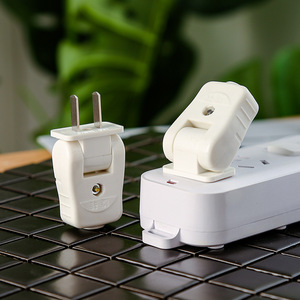 2 Pin Japanese Plug Butt Electrical <strong>Socket</strong> Power DIY Split Plug <strong>Rotating</strong> 180 Degree Power Plug - Product Image 2