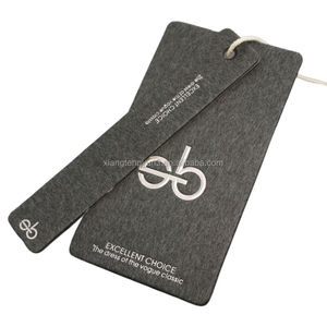 <strong>Custom</strong> Luxury Garment Swing <strong>Tags</strong> Clothes Label hang <strong>Tag</strong> with <strong>String</strong> Paper Hangtags for Clothing - Product Image 1