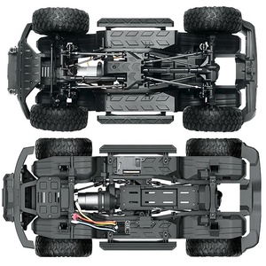 R1001 ברונקו 1 10 בקנה מידה גדול כל-שטח 4wd <span class=keywords><strong>rc</strong></span> סלע זחילה עם העברת מהירות כפולה וסופעי הלם עצמאיים - Product Image 3