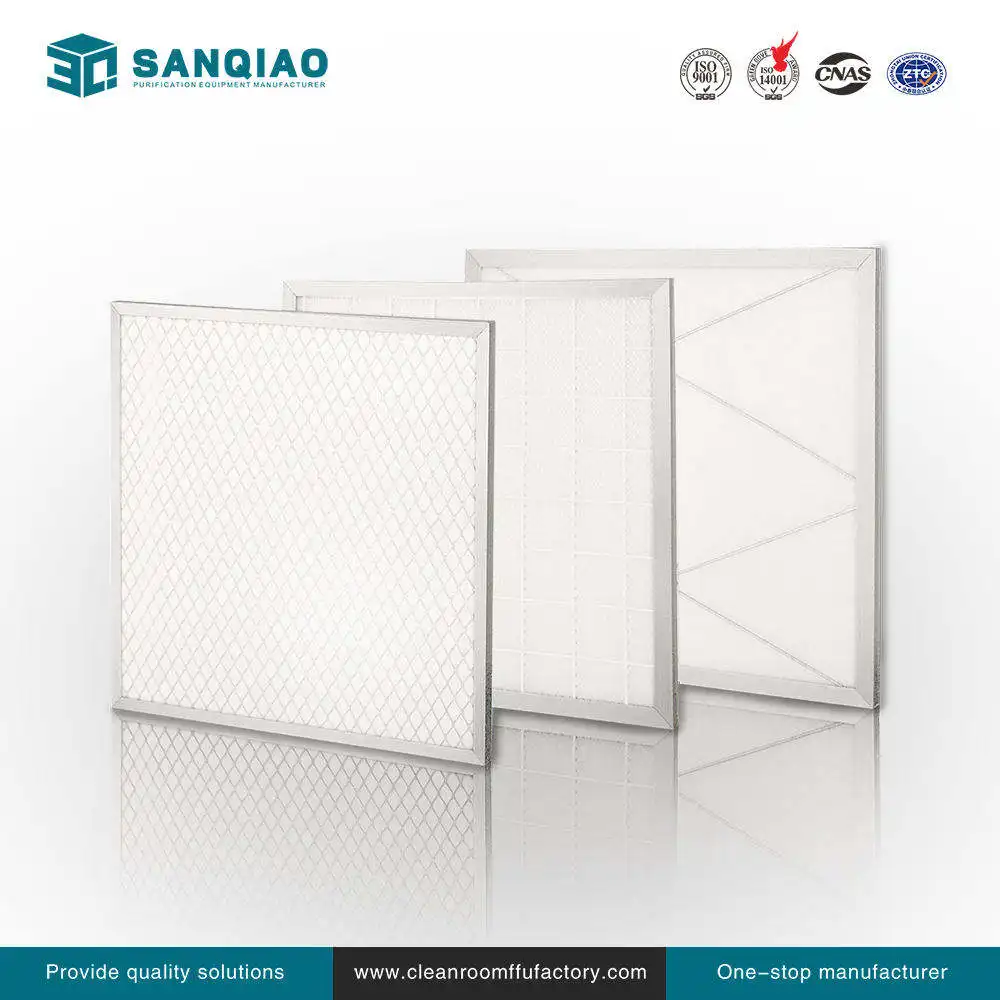 Sistema de aire acondicionado plisado de papel de alta calidad y asequible con prefiltro de aire de eficiencia gruesa G4