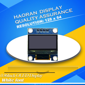 0,96 Zoll I2C IIC Serial 128 X64 OLED-Anzeige modul SSD1306 Weiß für Arduino 51 MSP420 STIM32 SCR 0,96 "OLED-Display 4Pin