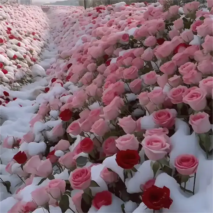 Estilo europeu ao ar livre ou neve eterna rosas usadas para teto do casamento e decorações do site peça central artificial flor pendurada