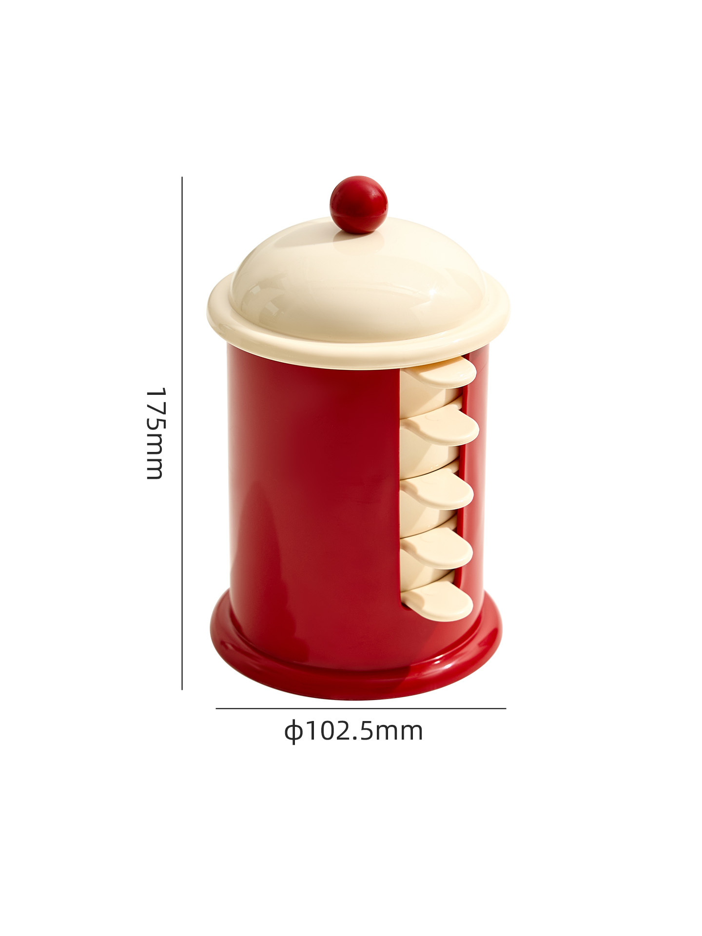 Cream color+red