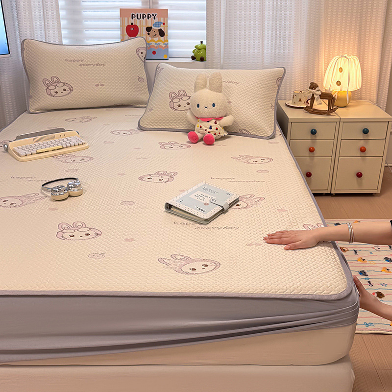 Lapin en polaire rose - Drap-housse