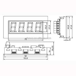 7-сегментный светодиодный дисплей 4-значный поддерживаемый протокол MODBUS с изоляцией RS485 и RS232 и TTL интерфейсом - Product Image 4