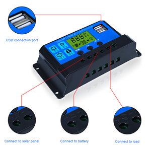 SUYEEGO Smart PWM Solar Panel <strong>Controller</strong> Regulator 24V 12V <strong>DC</strong> to AC <strong>Output</strong> 10A 30A 50A 60A 20A 40A Auto Solar Charger <strong>Controller</strong> - Product Image 2