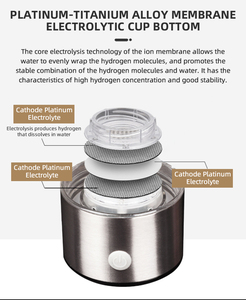 带玻璃瓶的新型过滤水瓶氢碱性氢水瓶离子发生器氢水发生器 - Product Image 3