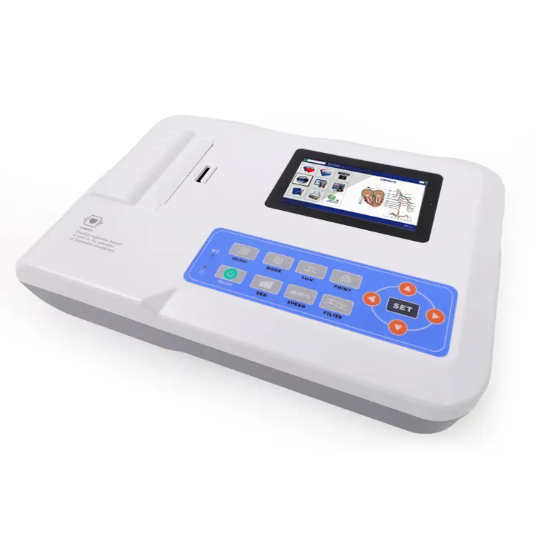 CONTEC ECG300G الرقمية المحمولة 12 الرصاص ecg مراقب cardiotocography آلة