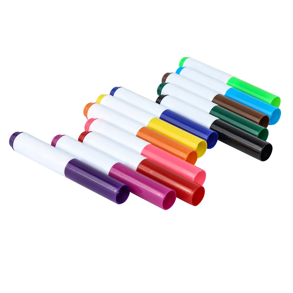 Fabrika satış renkli kalem çeşitli yaygın kullanılan suluboya mürekkep Marker kalem seti